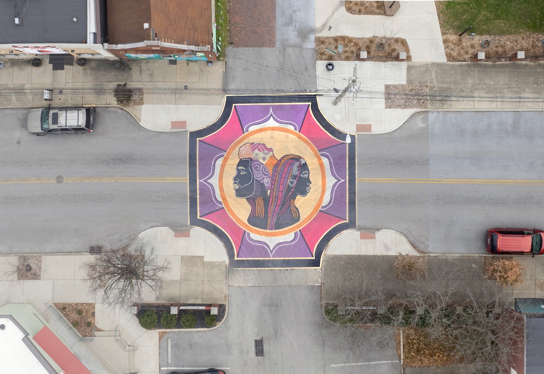 Parkland Asphalt Art - Greenwood